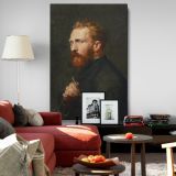 Portrait of Van Gogh by John Russell - Warm Tones Impressionist Portrait canvas wall art - Image 8