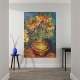 Fritillaries in Copper Vase by Van Gogh - Floral Still Life Artwork canvas wall art - Image 2