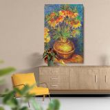 Fritillaries in Copper Vase by Van Gogh - Floral Still Life Artwork canvas wall art - Image 5