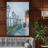 Terrace and Observation Deck by Van Gogh - Paris Street View Art canvas wall art
