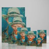 Self-Portrait Canvas Wall Art Van Gogh - Timeless Portrait with Blue Brown Strokes - Image 4