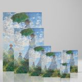 Madame Monet and Her Son by Claude Monet - Woman with Parasol in Meadow canvas wall art - Image 4