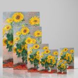 Bouquet of Sunflowers by Claude Monet - Vibrant Yellow Floral Vase Art canvas wall art - Image 4