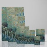 Prisoners Exercising by Van Gogh - Inmates in Symbolic Circular Motion Scene canvas wall art - Image 4