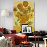 Sunflowers - Floral Still Life in Yellow Vase By Vincent van Gogh canvas wall art - Image 8