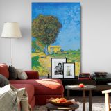 A Lane Near Arles - Blue Sky and Golden Fields Landscape By Vincent van Gogh canvas wall art - Image 8