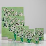 Roses - Green Vase Botanical Floral Painting By Vincent van Gogh canvas wall art - Image 4