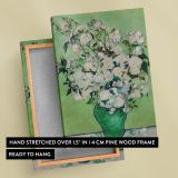 Roses - Green Vase Botanical Floral Painting By Vincent van Gogh canvas wall art - Image 6