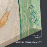 Girl in White - Woman in Field with Flowers Portrait By Vincent van Gogh canvas wall art - Image 3