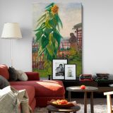 Allotment with Sunflower - Garden Scene Impressionist Landscape By Vincent van Gogh canvas wall art - Image 8