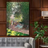 The Parc Monceau - Impressionist Park Scene Print By Claude Monet