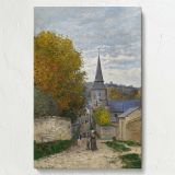 Street in Sainte-Adresse - French Village Landscape By Claude Monet canvas wall art - Image 7