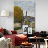 Street in Sainte-Adresse - French Village Landscape By Claude Monet canvas wall art - Image 8