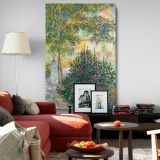 Camille Monet in the Garden at Argenteuil - Outdoor Floral Scene By Claude Monet canvas wall art - Image 8