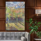 View from His House at Le Cours du 14 Juillet - Impressionist Landscape By Claude Monet canvas wall art