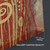 Hygieia - Symbolist Serpent Goddess Portrait By Gustav Klimt canvas wall art - Image 3