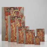 Hygieia - Symbolist Serpent Goddess Portrait By Gustav Klimt canvas wall art - Image 4