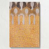 Beethoven Frieze - Golden Vienna Secession Mural By Gustav Klimt canvas wall art - Image 7
