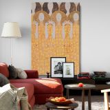 Beethoven Frieze - Golden Vienna Secession Mural By Gustav Klimt canvas wall art - Image 8