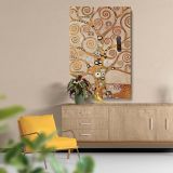 Tree of Life - Elegant Golden Spiral Symbolism By Gustav Klimt canvas wall art - Image 5