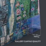 Portrait of Adele Bloch-Bauer II - Stylish Modern Lady By Gustav Klimt canvas wall art - Image 3