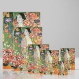 The Dancer - Abstract Colorful Woman Portrait By Gustav Klimt canvas wall art - Image 4