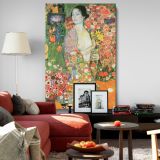 The Dancer - Abstract Colorful Woman Portrait By Gustav Klimt canvas wall art - Image 8