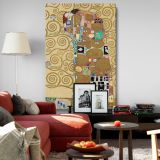 Fulfillment - Iconic Embrace Golden Artwork By Gustav Klimt canvas wall art - Image 8