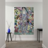 Portrait of Friederike Maria Beer - Colorful Expressionist Woman By Gustav Klimt canvas wall art - Image 2