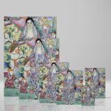 Portrait of Friederike Maria Beer - Colorful Expressionist Woman By Gustav Klimt canvas wall art - Image 4