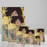 Judith and the Head of Holofernes - Bold Biblical Gold Scene By Gustav Klimt canvas wall art - Image 4