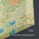 Larkspur - Blue Botanical Floral Pattern By William Morris canvas wall art - Image 3