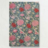 Cray - Red and Pink Floral Pattern on Blue By William Morris canvas wall art - Image 7