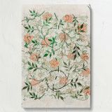 Jasmine Pattern - Orange and Green Botanical Design By William Morris canvas wall art - Image 7