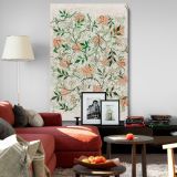 Jasmine Pattern - Orange and Green Botanical Design By William Morris canvas wall art - Image 8