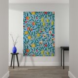 Four Fruits Pattern - Botanical Fruit Design with Peaches and Pomegranates By William Morris canvas wall art - Image 2