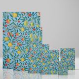 Four Fruits Pattern - Botanical Fruit Design with Peaches and Pomegranates By William Morris canvas wall art - Image 4