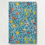 Four Fruits Pattern - Botanical Fruit Design with Peaches and Pomegranates By William Morris canvas wall art - Image 7