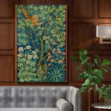 Cock Pheasant - Woodland Birds and Flowers Design By William Morris & John Henry Dearle canvas wall art