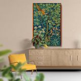 Cock Pheasant - Woodland Birds and Flowers Design By William Morris & John Henry Dearle canvas wall art - Image 5