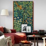 Cock Pheasant - Woodland Birds and Flowers Design By William Morris & John Henry Dearle canvas wall art - Image 8
