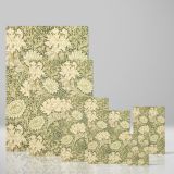 Chrysanthemum - Beige and Green Floral Victorian Pattern By William Morris canvas wall art - Image 4