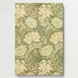 Chrysanthemum - Beige and Green Floral Victorian Pattern By William Morris canvas wall art - Image 7