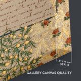 The Story of the Dwellers at Eyr - Illuminated Manuscript Floral Art By William Morris canvas wall art - Image 3