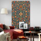 Holland Park Carpet - Ornamental Botanical Textile By William Morris canvas wall art - Image 8