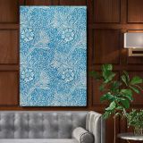 Marigold - Blue and White Botanical Wall Art By William Morris