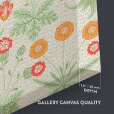 Daisy - Vintage English Garden Floral Design By William Morris canvas wall art - Image 3