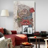 Honeysuckle - Intricate Botanical Vintage Design By William Morris canvas wall art - Image 8