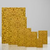 Vine - Golden Brown Floral Arts and Crafts Style By William Morris canvas wall art - Image 4
