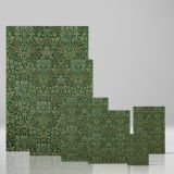 Flower Garden - Green Floral Arts and Crafts Pattern By William Morris canvas wall art - Image 4